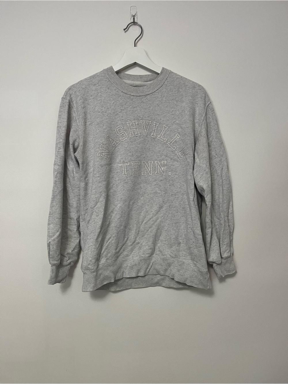 Abercrombie & Fitch Nashville Crew Neck Sweatshirt in Grey Size XS